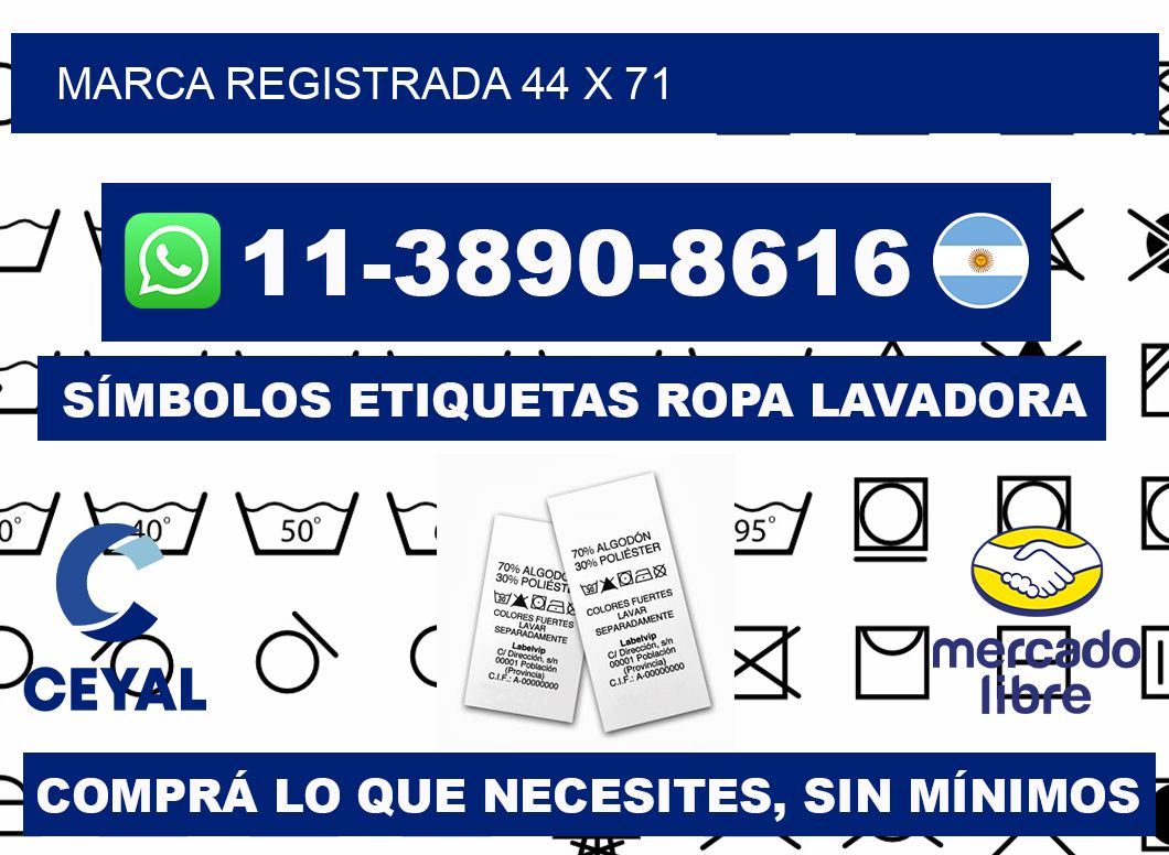 Marca registrada 44 x 71