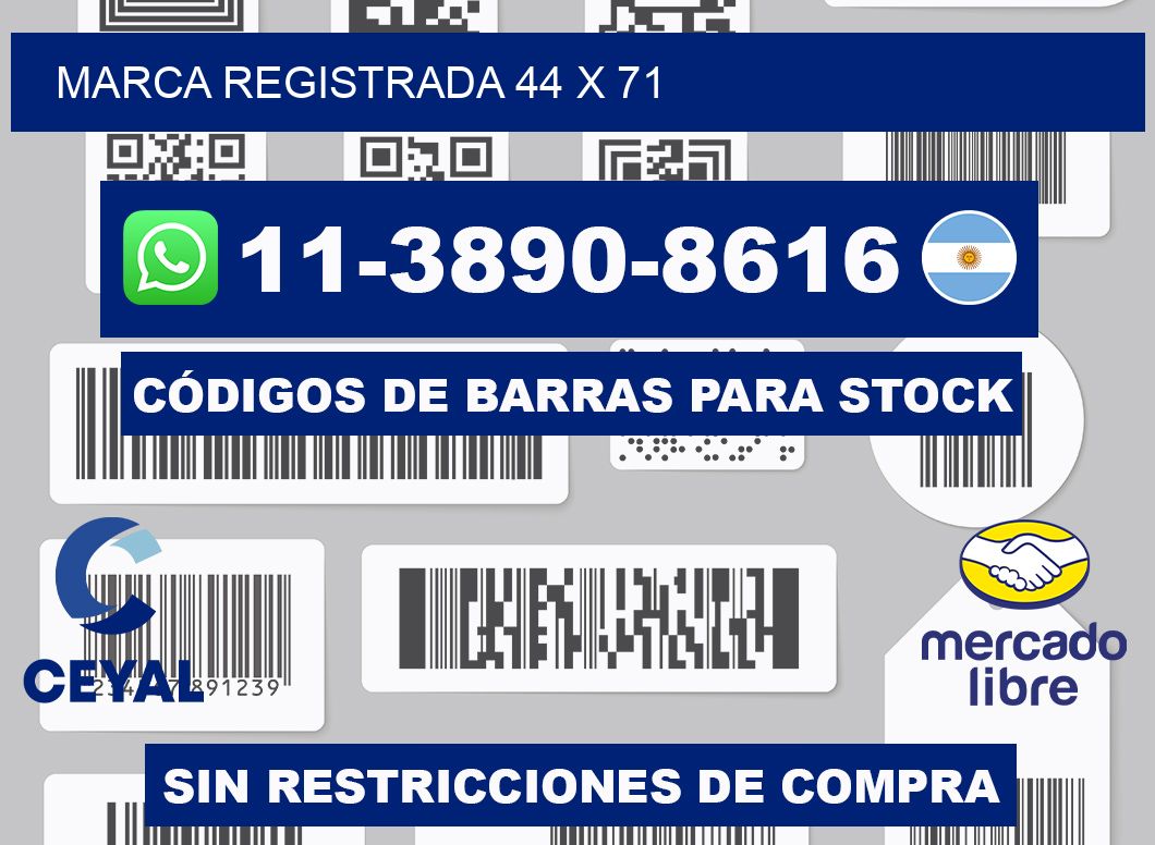 Marca registrada 44 x 71