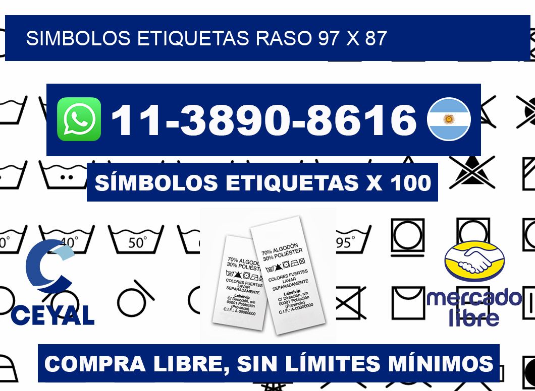 SIMBOLOS ETIQUETAS RASO 97 x 87