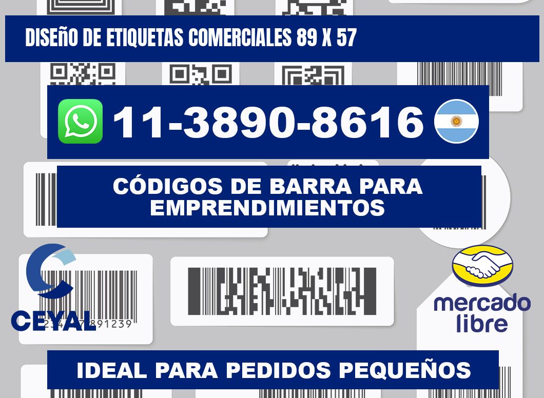 diseño de etiquetas comerciales 89 x 57