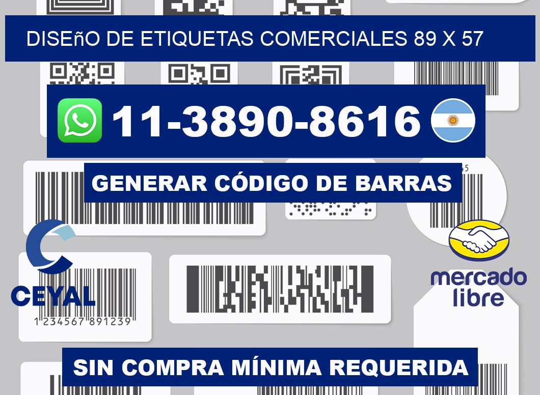 diseño de etiquetas comerciales 89 x 57