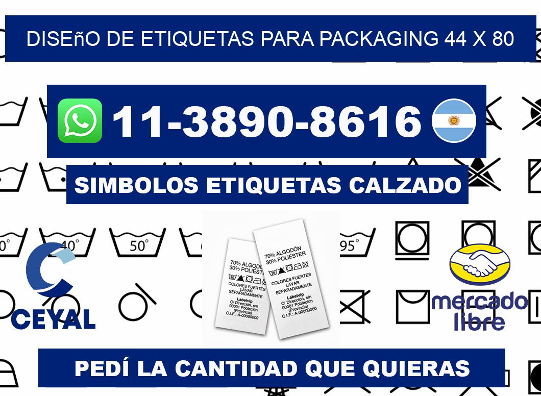 diseño de etiquetas para packaging 44 x 80