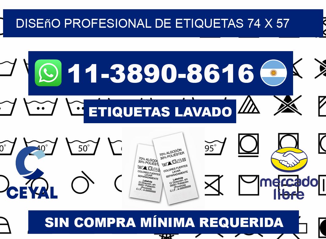 diseño profesional de etiquetas 74 x 57