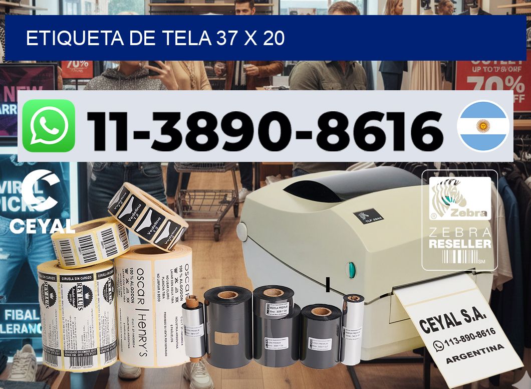 etiqueta de tela 37 x 20