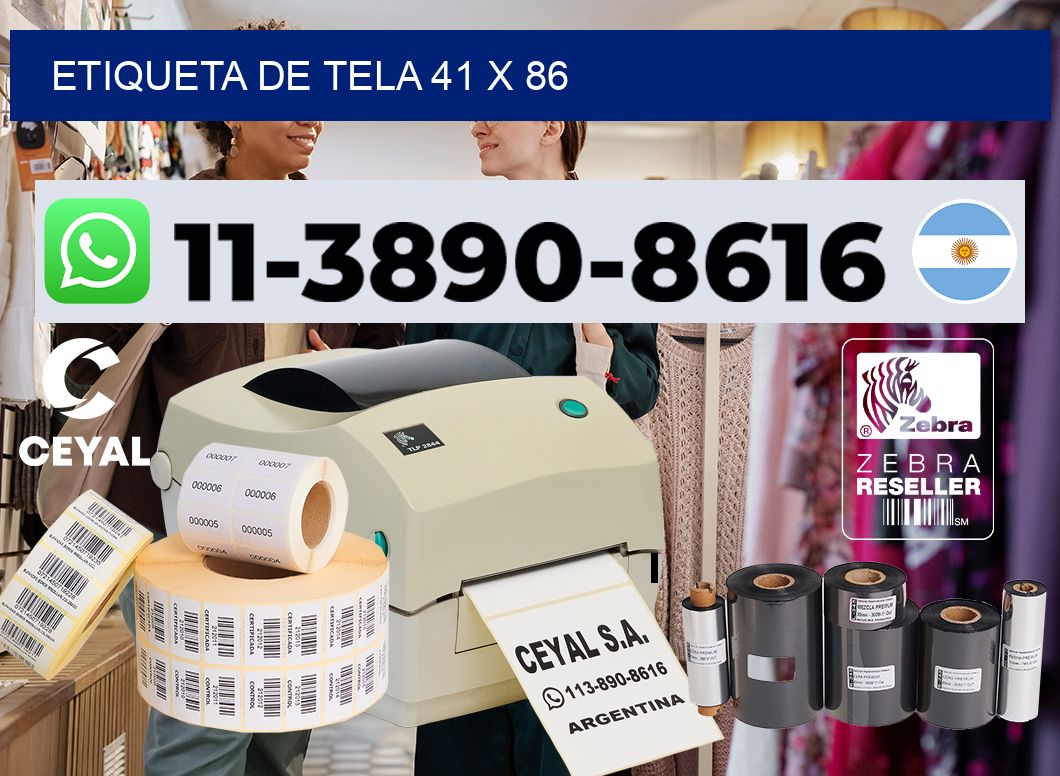 etiqueta de tela 41 x 86