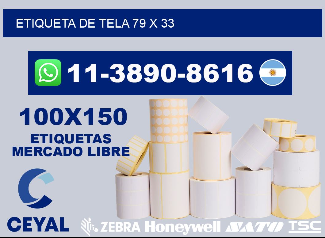 etiqueta de tela 79 x 33
