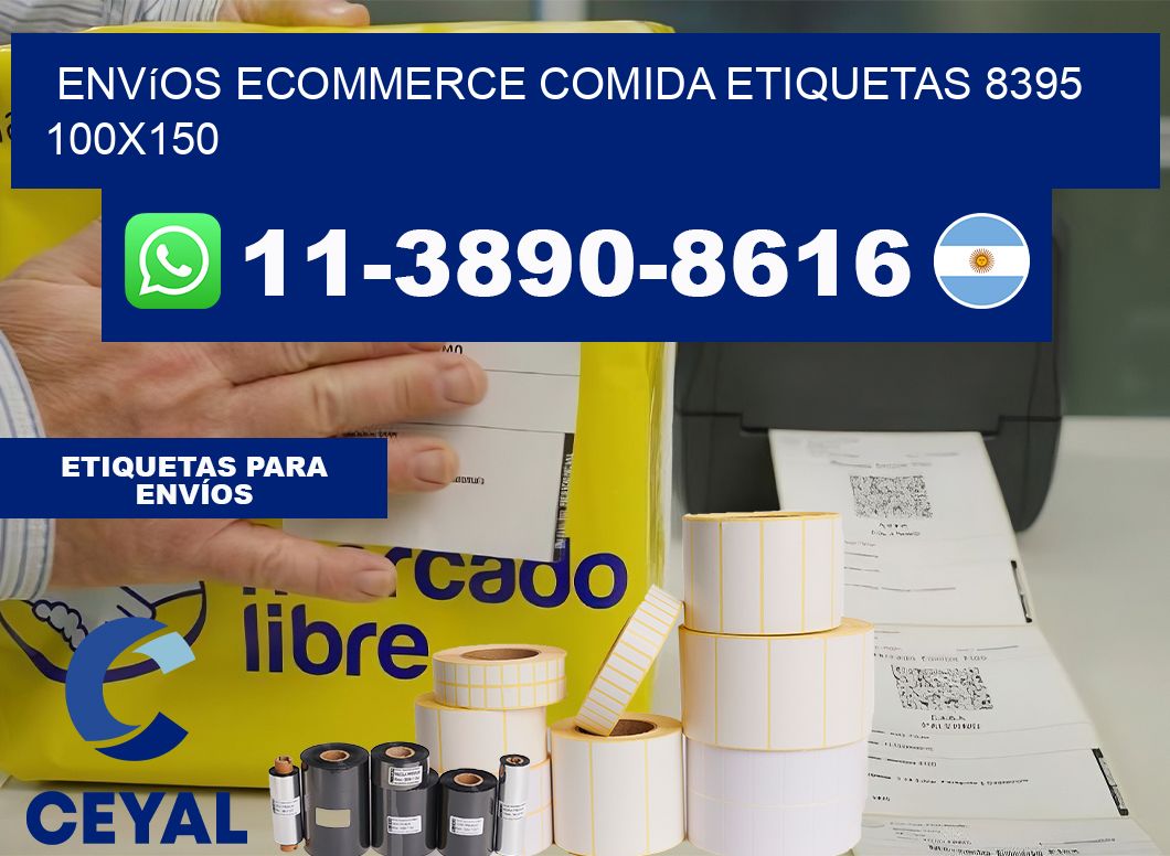 Envíos Ecommerce comida etiquetas 8395 100×150
