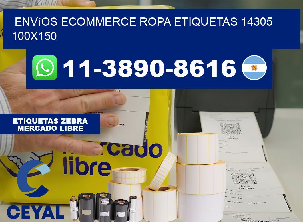 Envíos Ecommerce ropa etiquetas 14305 100×150
