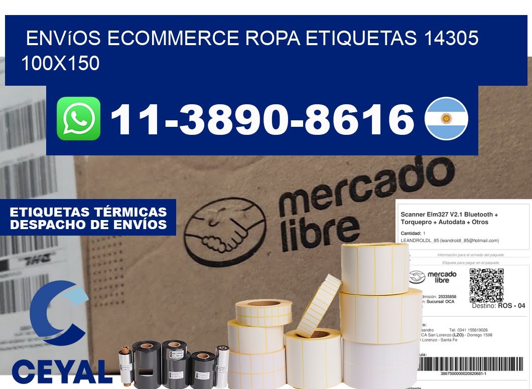 Envíos Ecommerce ropa etiquetas 14305 100x150