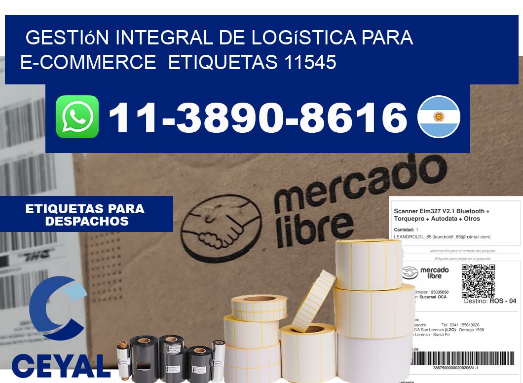 Gestión integral de logística para e-commerce  etiquetas 11545