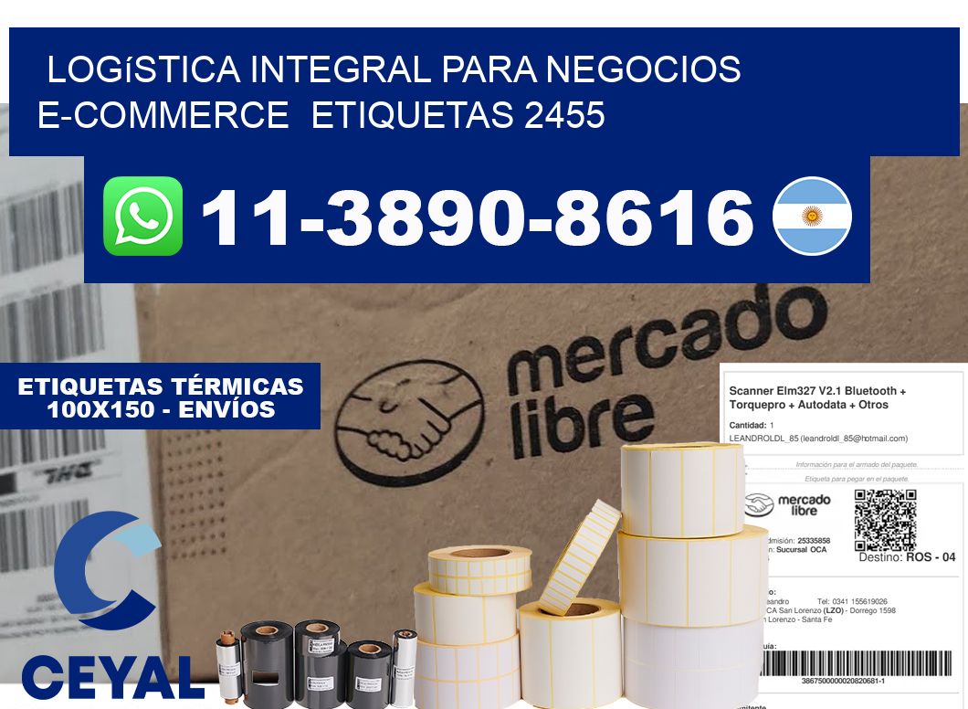 Logística integral para negocios e-commerce etiquetas 2455