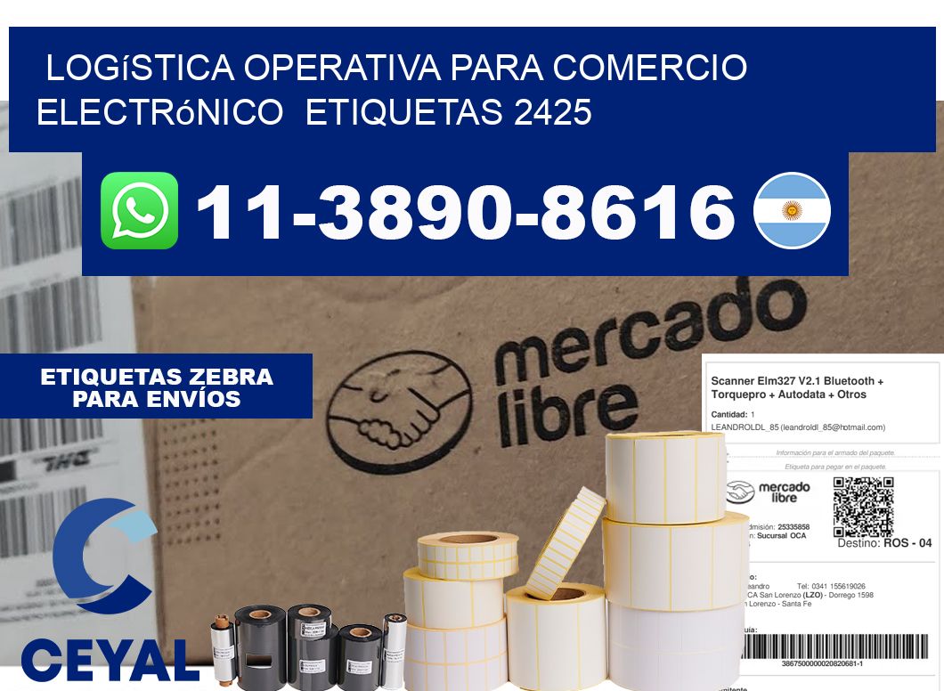 Logística operativa para comercio electrónico etiquetas 2425