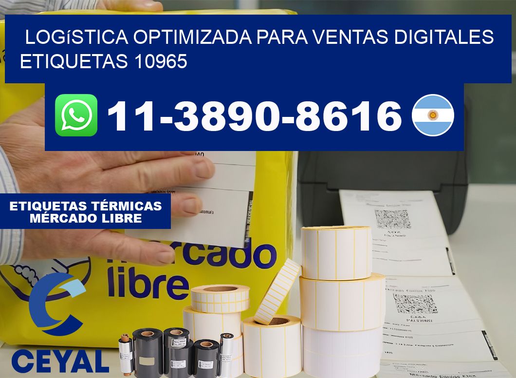 Logística optimizada para ventas digitales  etiquetas 10965