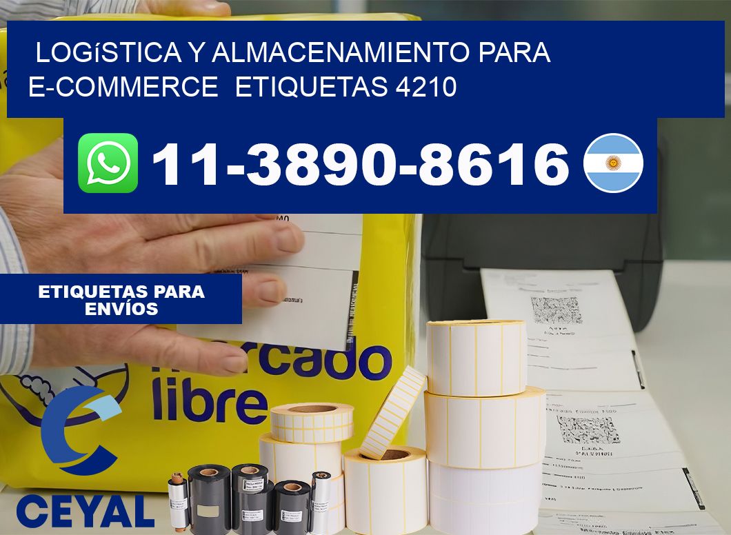 Logística y almacenamiento para e-commerce  etiquetas 4210