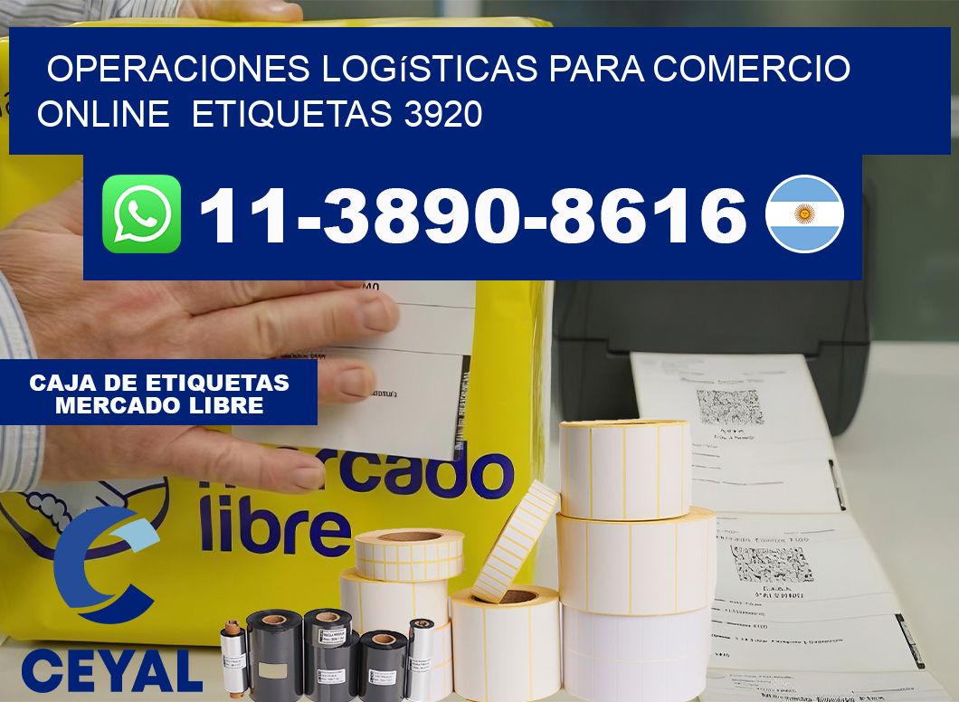 Operaciones logísticas para comercio online  etiquetas 3920