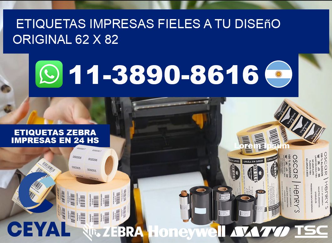 etiquetas impresas fieles a tu diseño original 62 x 82