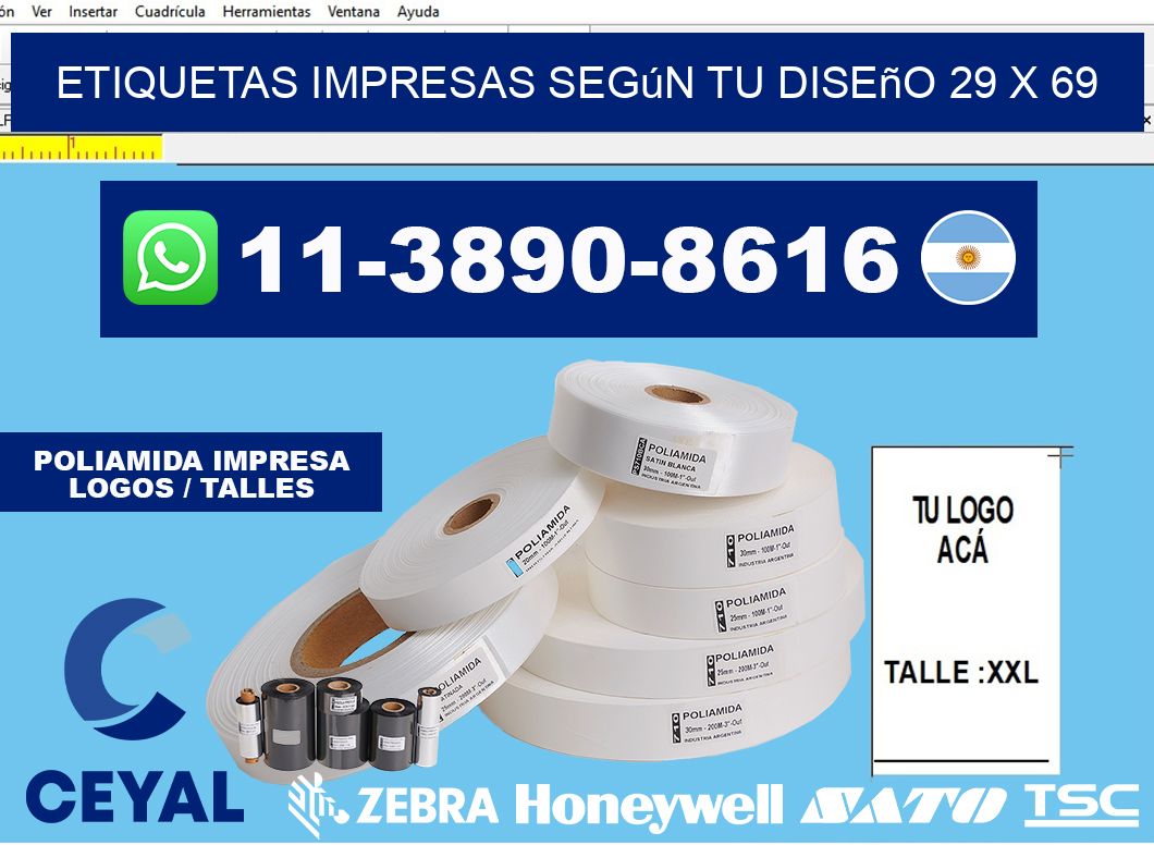 etiquetas impresas según tu diseño 29 x 69
