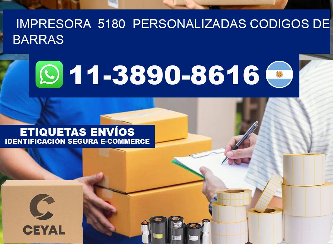impresora 5180 personalizadas codigos de barras