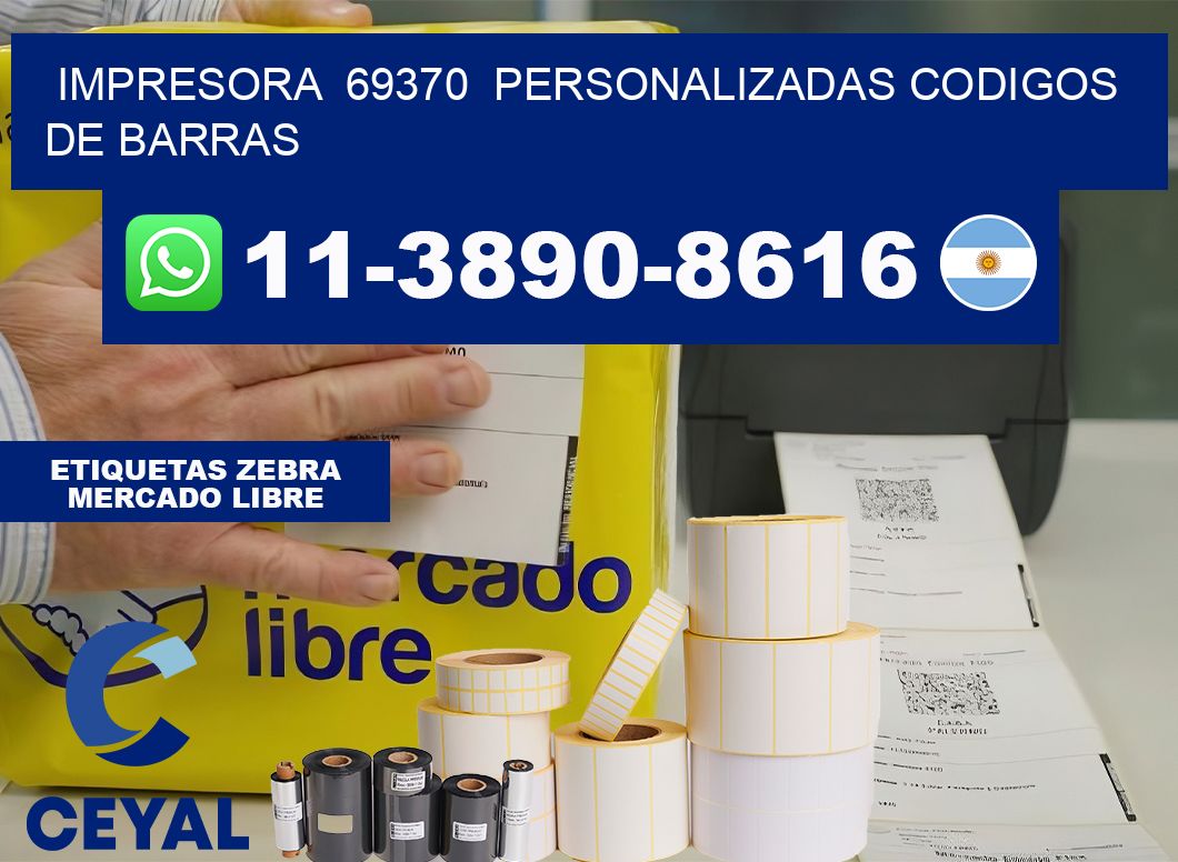 impresora  69370  personalizadas codigos de barras