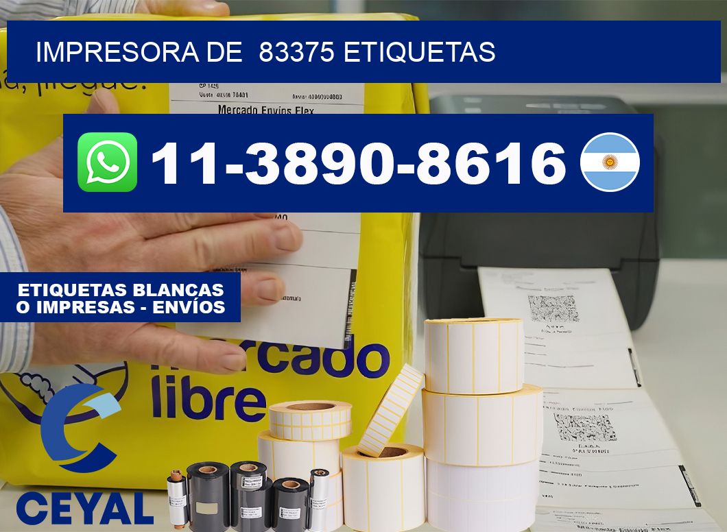 impresora de 83375 etiquetas