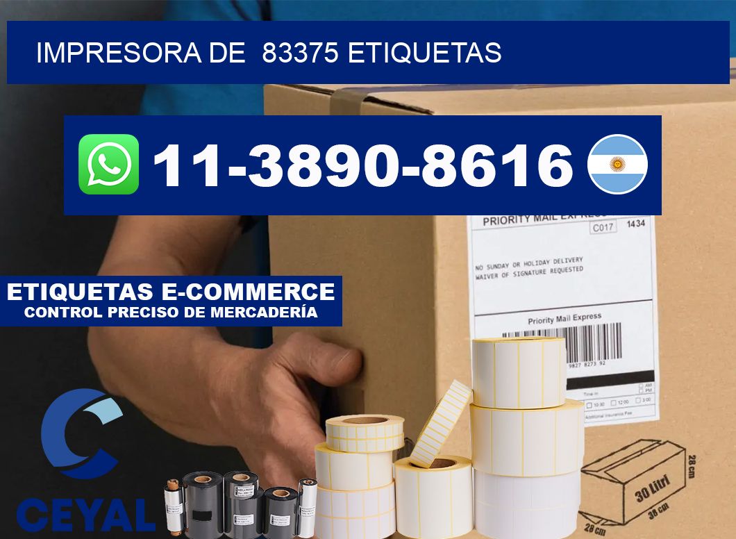 impresora de 83375 etiquetas