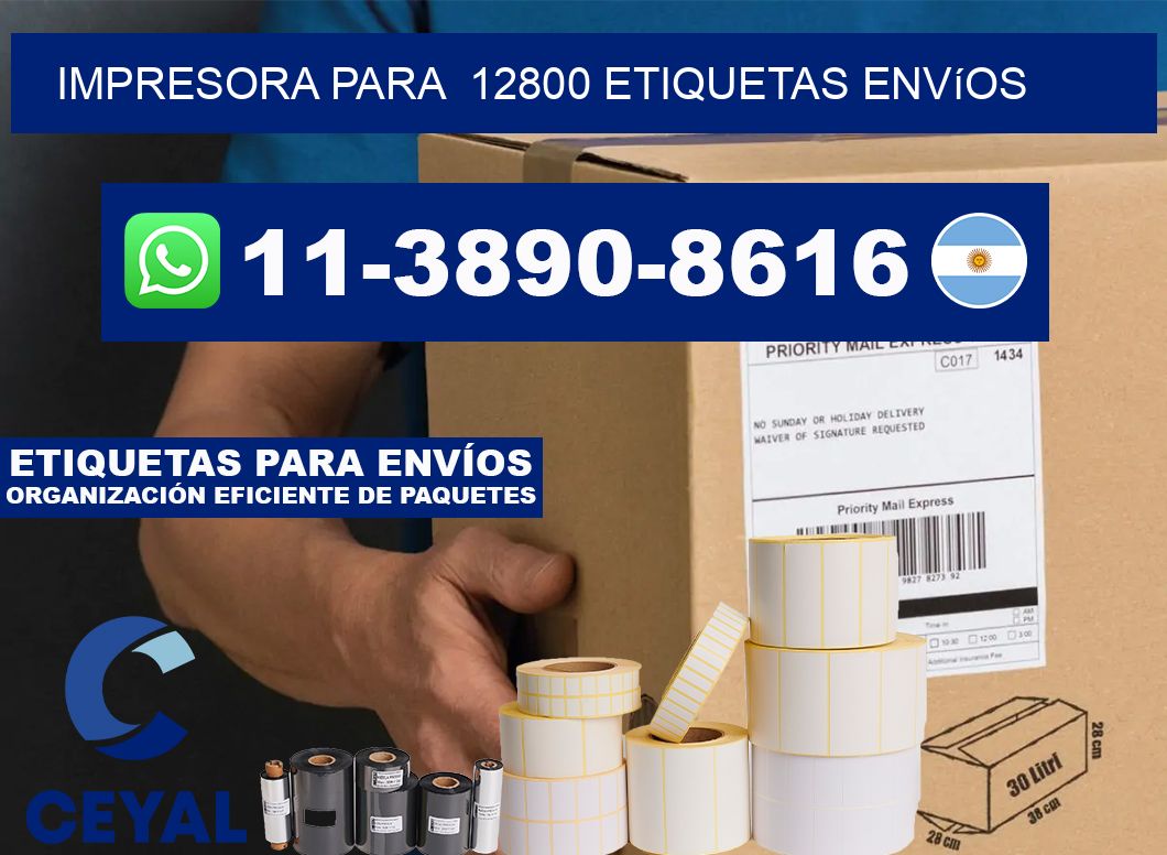 impresora para  12800 etiquetas envíos