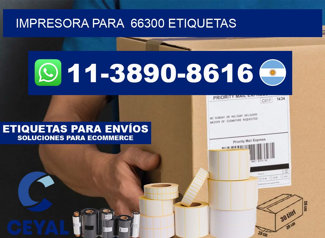 impresora para  66300 etiquetas