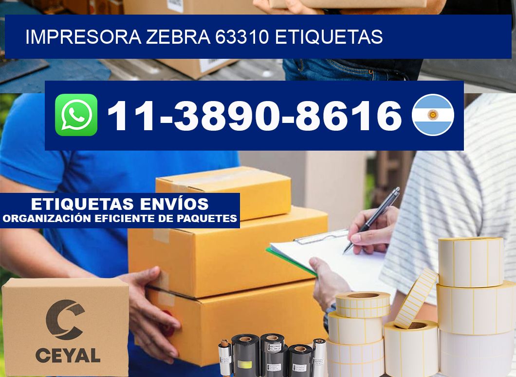 impresora zebra 63310 etiquetas