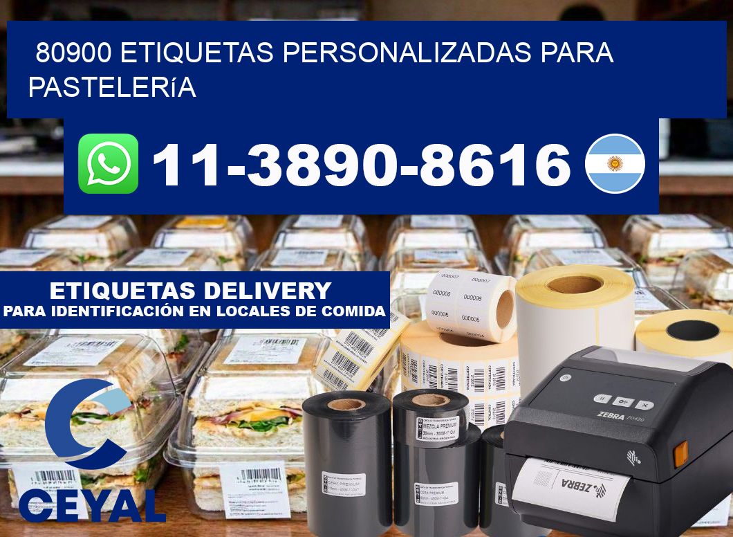 80900 etiquetas personalizadas para pastelería
