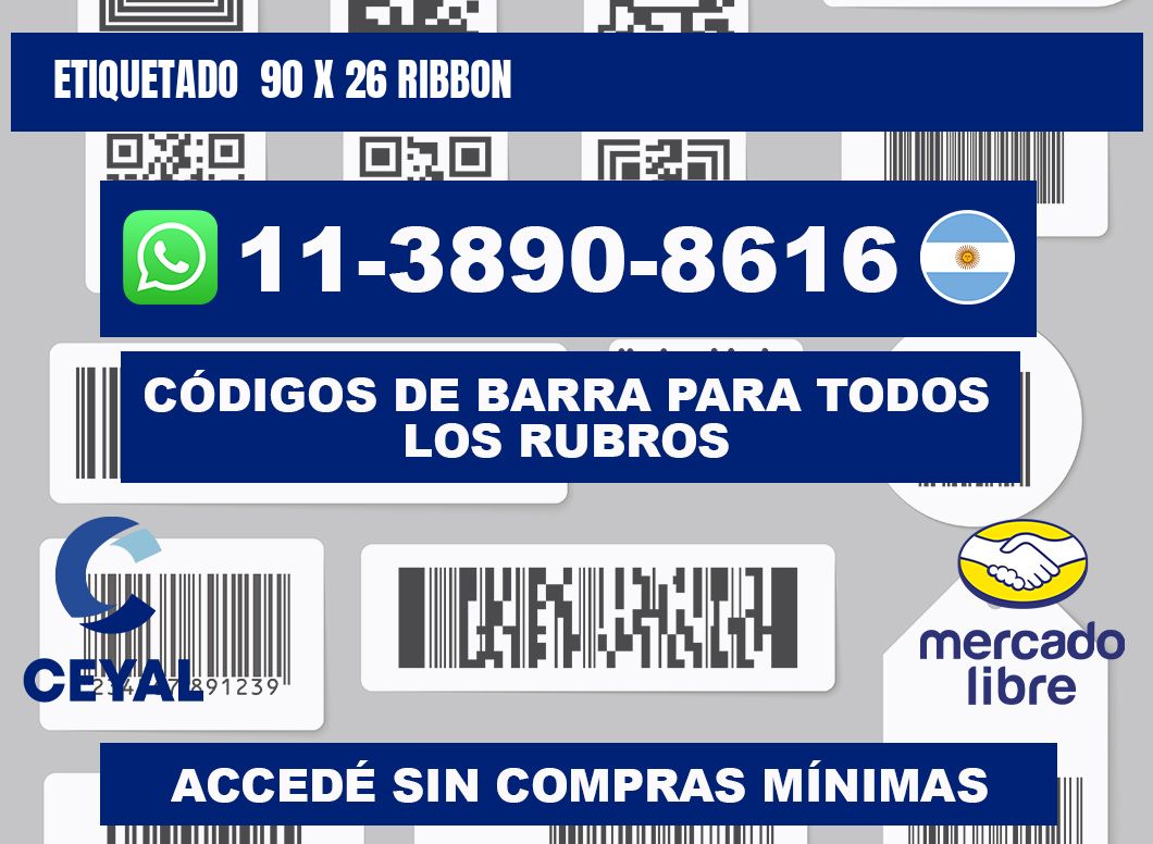 Etiquetado  90 x 26 ribbon