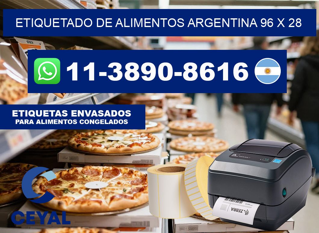 Etiquetado de alimentos Argentina 96 x 28