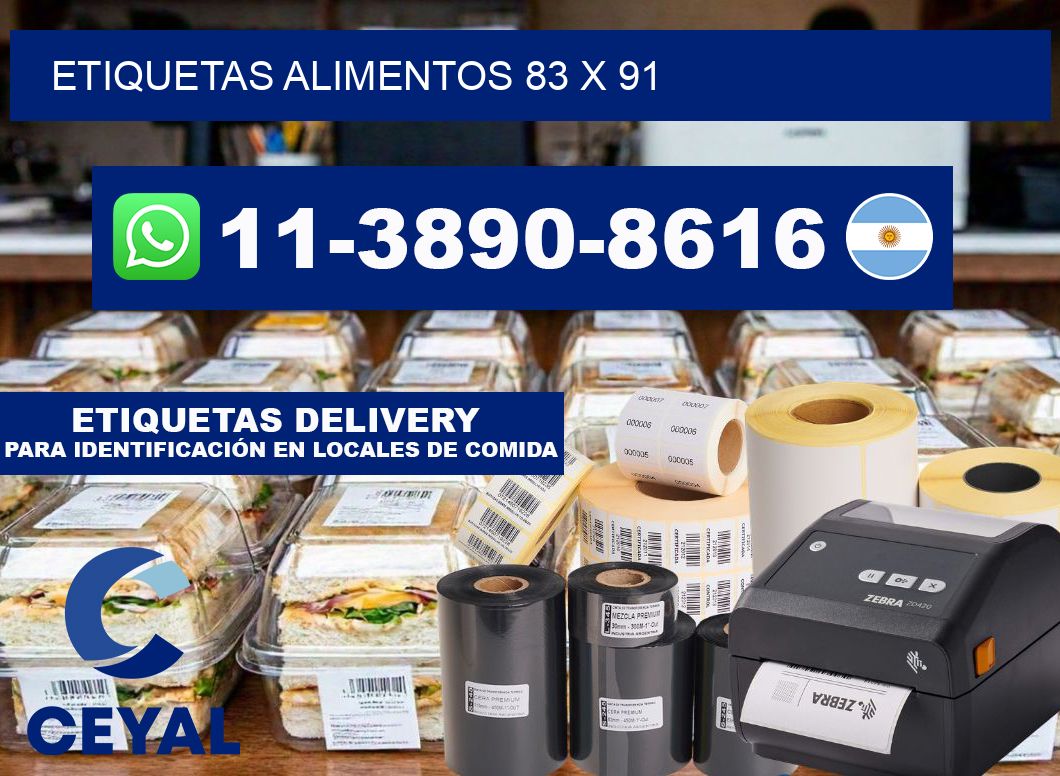 Etiquetas alimentos 83 x 91