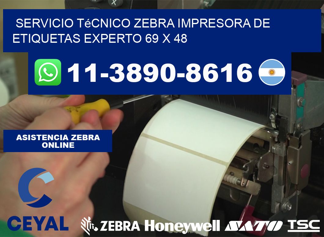 Servicio Técnico Zebra Impresora de Etiquetas Experto 69 x 48