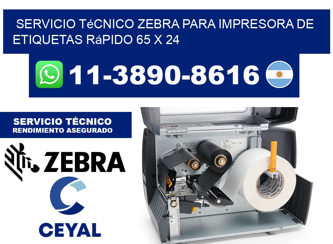 Servicio Técnico Zebra para Impresora de Etiquetas Rápido 65 x 24