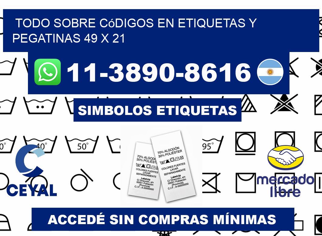 Todo sobre códigos en etiquetas y pegatinas 49 x 21