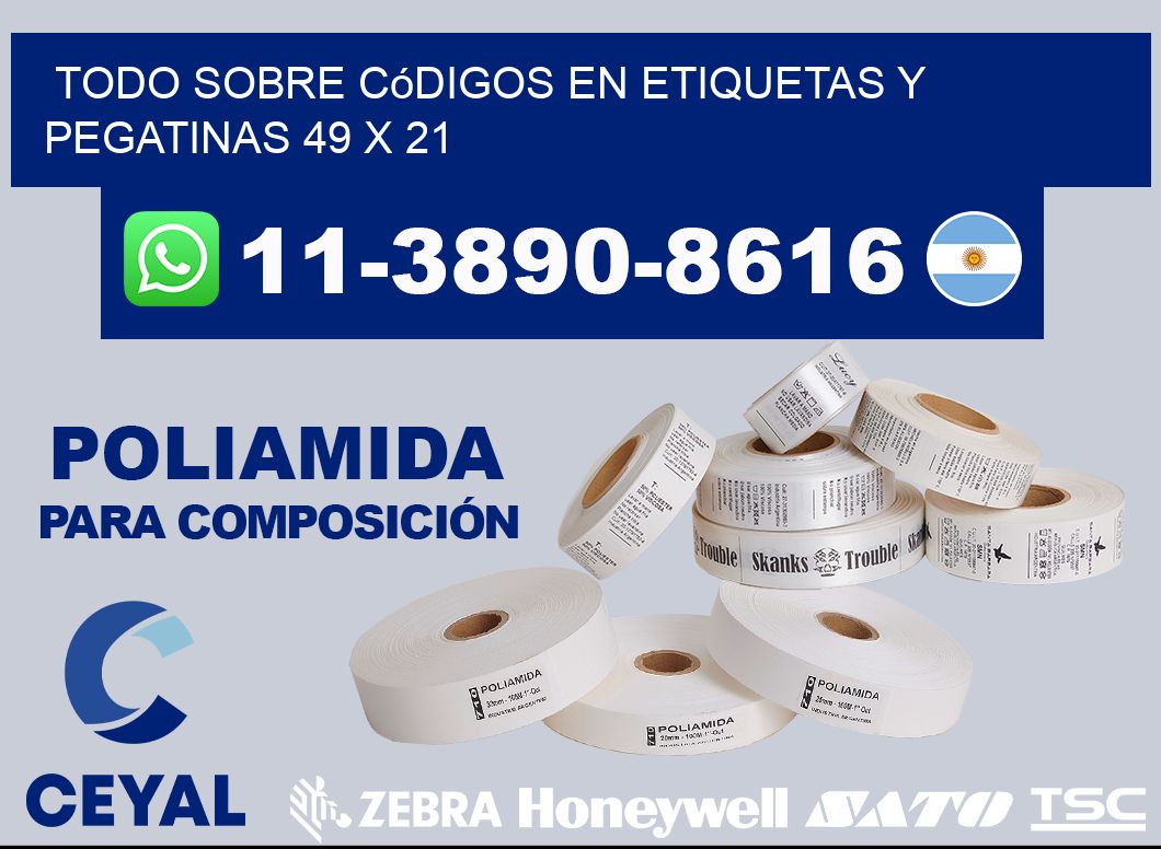 Todo sobre códigos en etiquetas y pegatinas 49 x 21