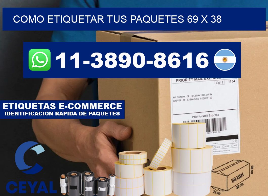 como etiquetar tus paquetes 69 x 38