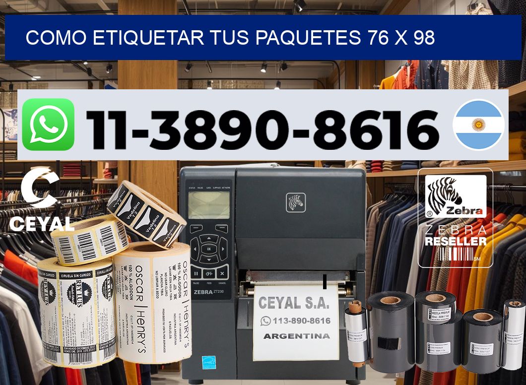 como etiquetar tus paquetes 76 x 98