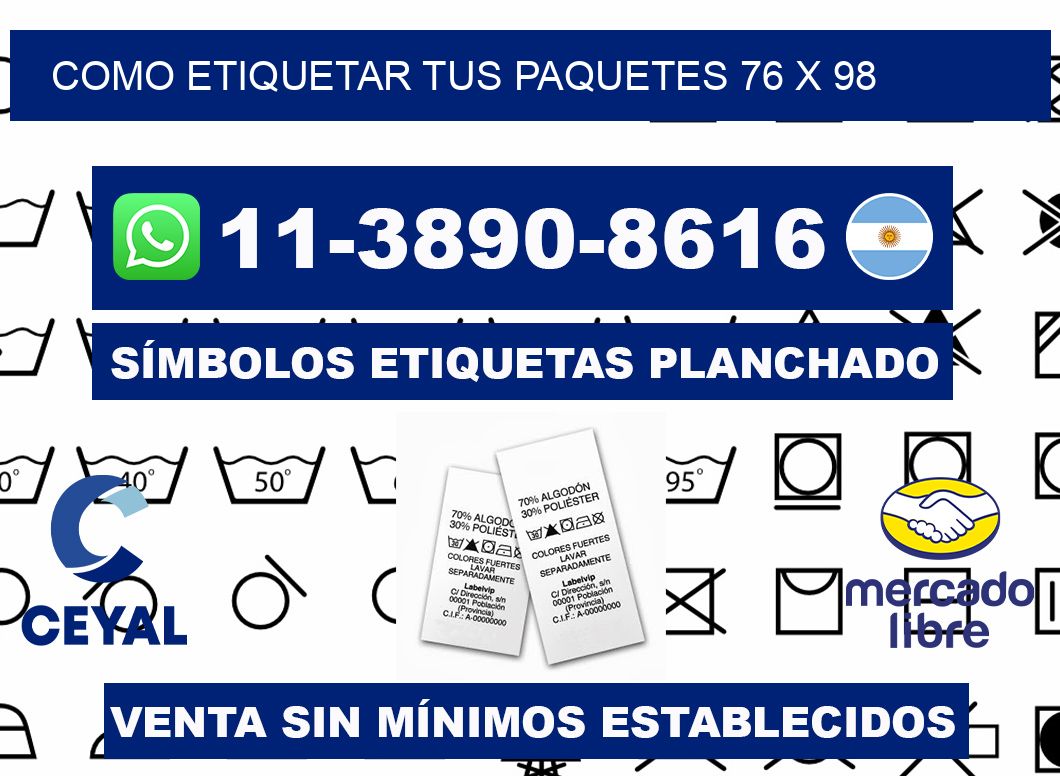como etiquetar tus paquetes 76 x 98