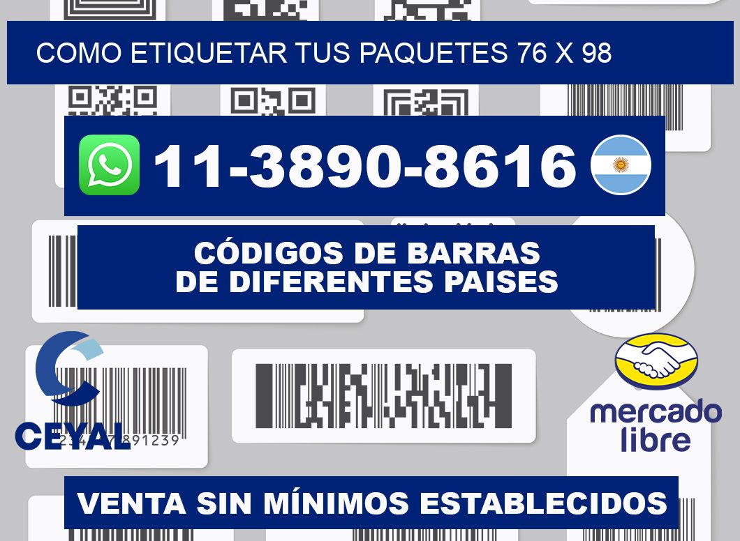 como etiquetar tus paquetes 76 x 98
