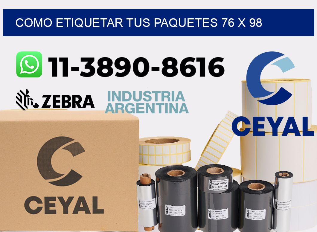 como etiquetar tus paquetes 76 x 98