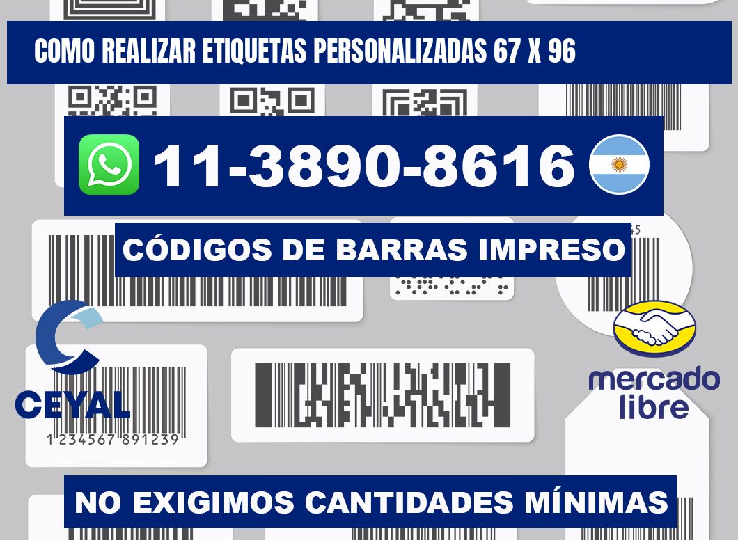 como realizar etiquetas personalizadas 67 x 96