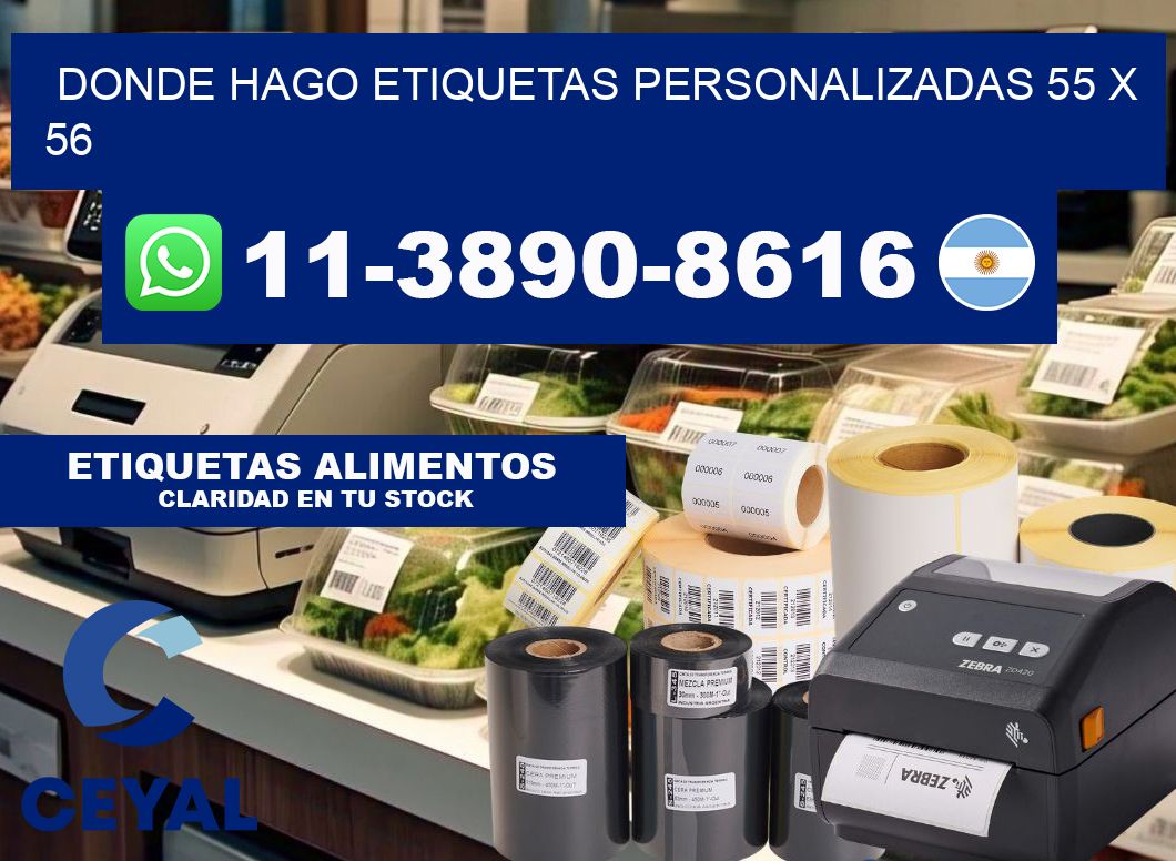 donde hago etiquetas personalizadas 55 x 56