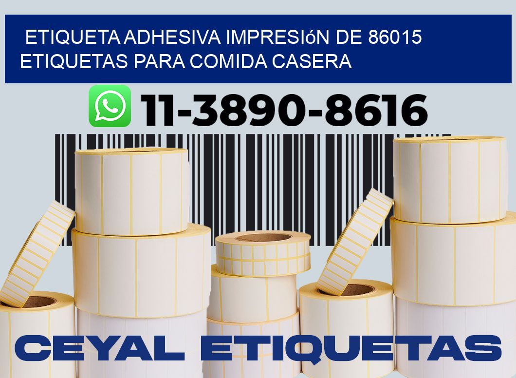 etiqueta adhesiva impresión de 86015 etiquetas para comida casera