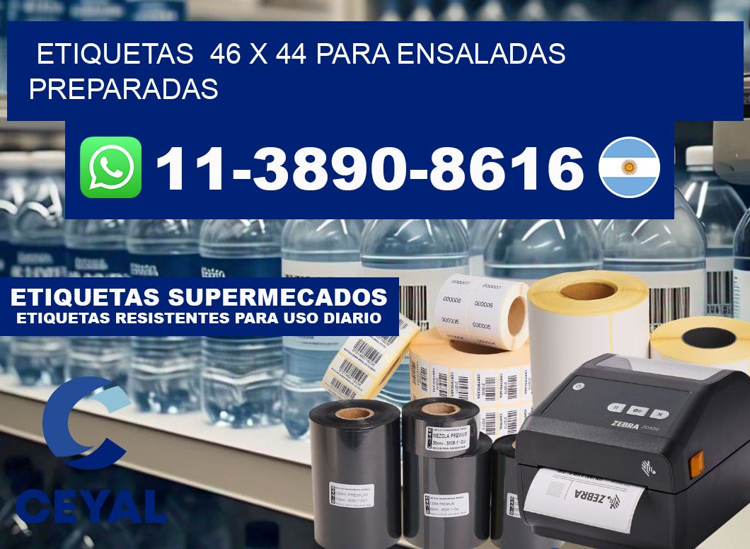etiquetas 46 x 44 para Ensaladas preparadas