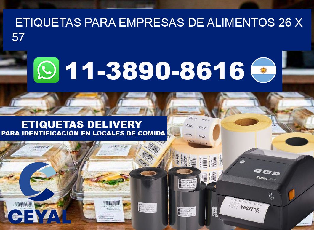 etiquetas para empresas de alimentos 26 x 57