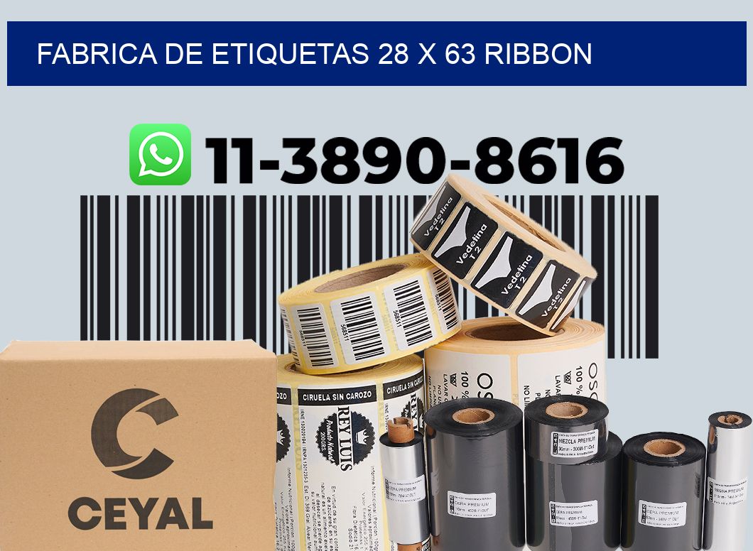 fabrica de etiquetas 28 x 63 ribbon
