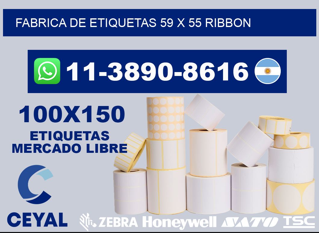 fabrica de etiquetas 59 x 55 ribbon