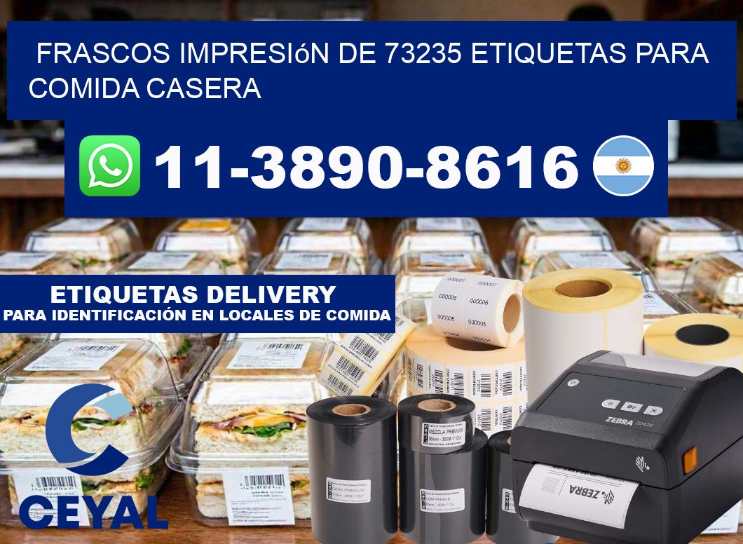frascos impresión de 73235 etiquetas para comida casera