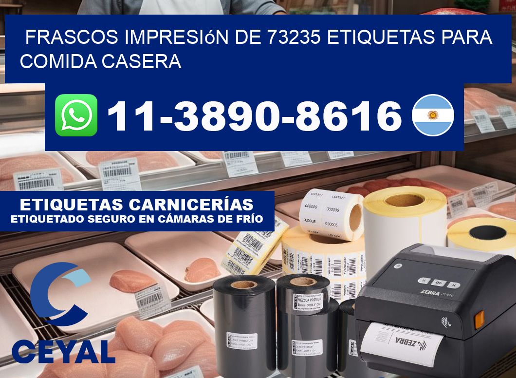 frascos impresión de 73235 etiquetas para comida casera